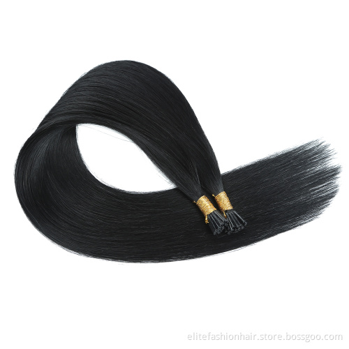 I Tip Hair Extension Wholesale Cuticle Remy Aligned Keratin I Tip Human Hair 12"-30" Straight Virgin Hair Extensions